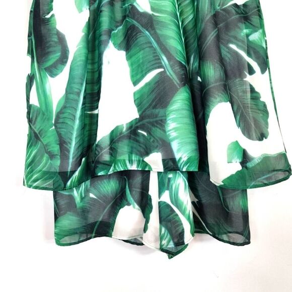 Anthropolgie Judith March Halter Tropical Palm Spring Summer Romper SZ Small - Picture 5 of 11